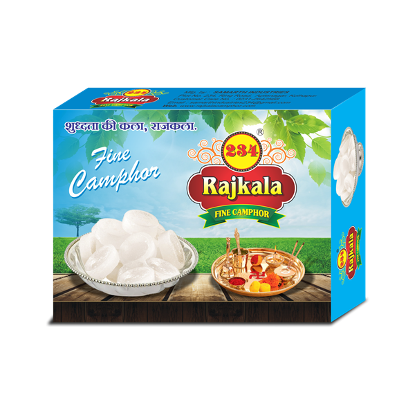 Rajkala Fine Comphor Square Tablet 12pc (100 Box)