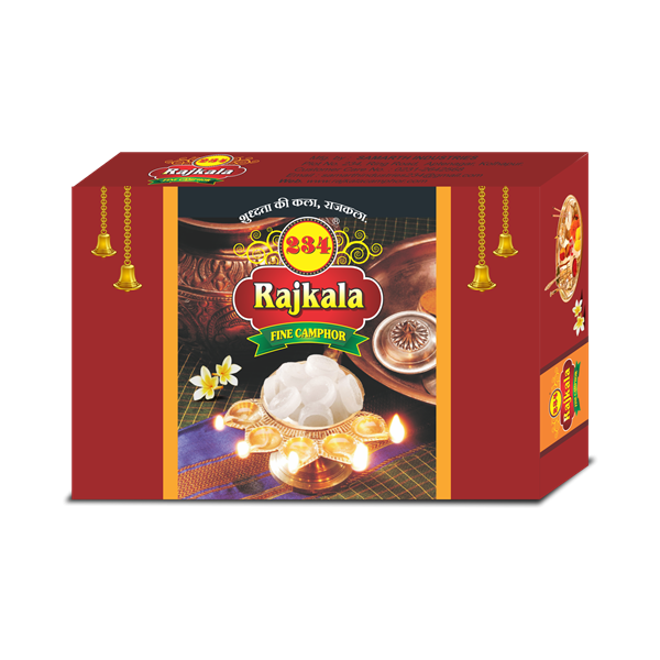 Rajkala Fine Comphor Small Tablet 24pc (100 Box)